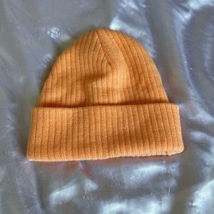 ♡ pastel orange beanie ♡